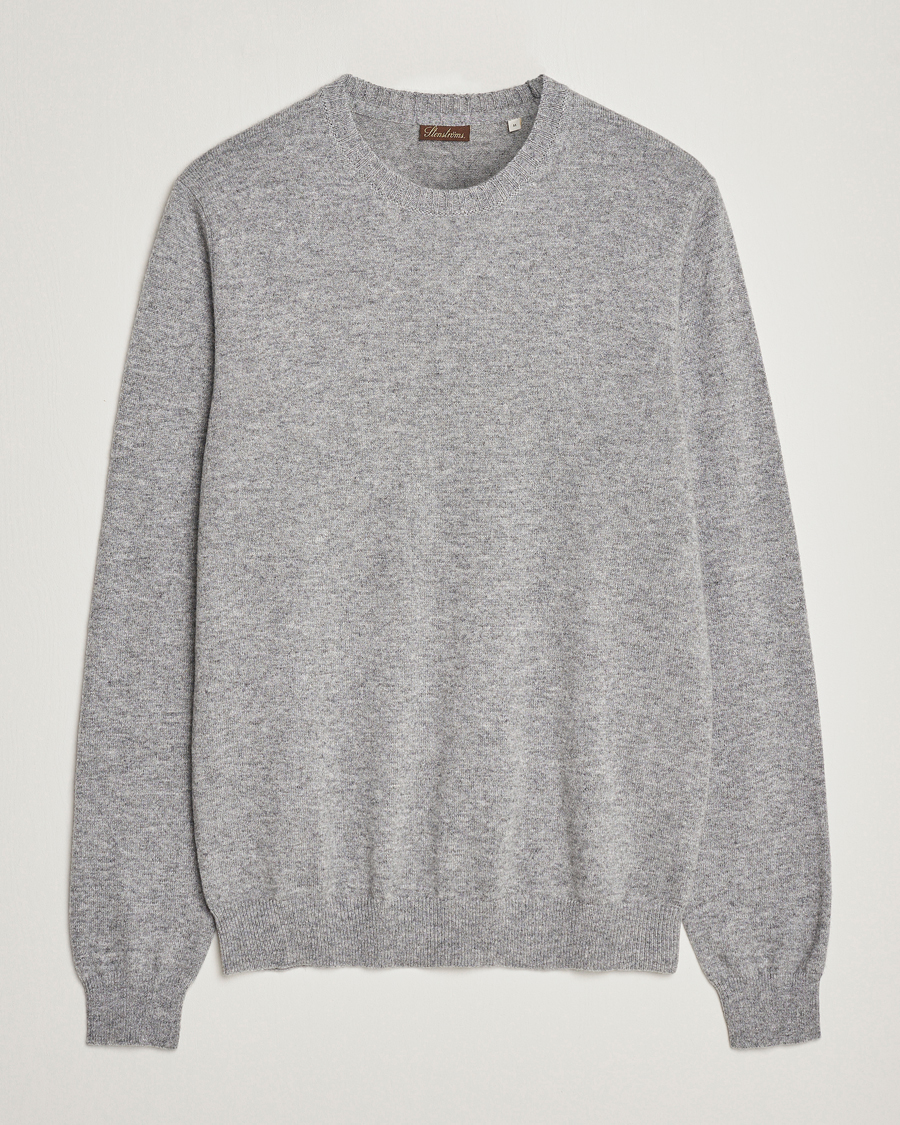 Mies | Puserot | Stenströms | Cashmere Crewneck Grey