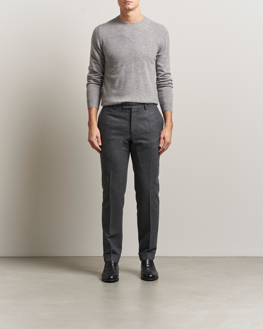 Mies | Puserot | Stenströms | Cashmere Crewneck Grey