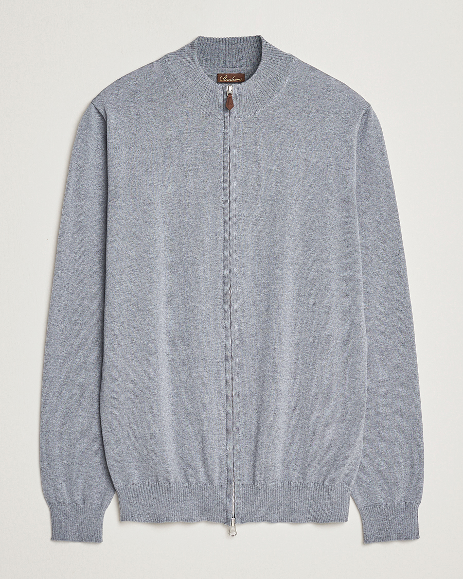 Mies | Puserot | Stenströms | Merino Full Zip Grey