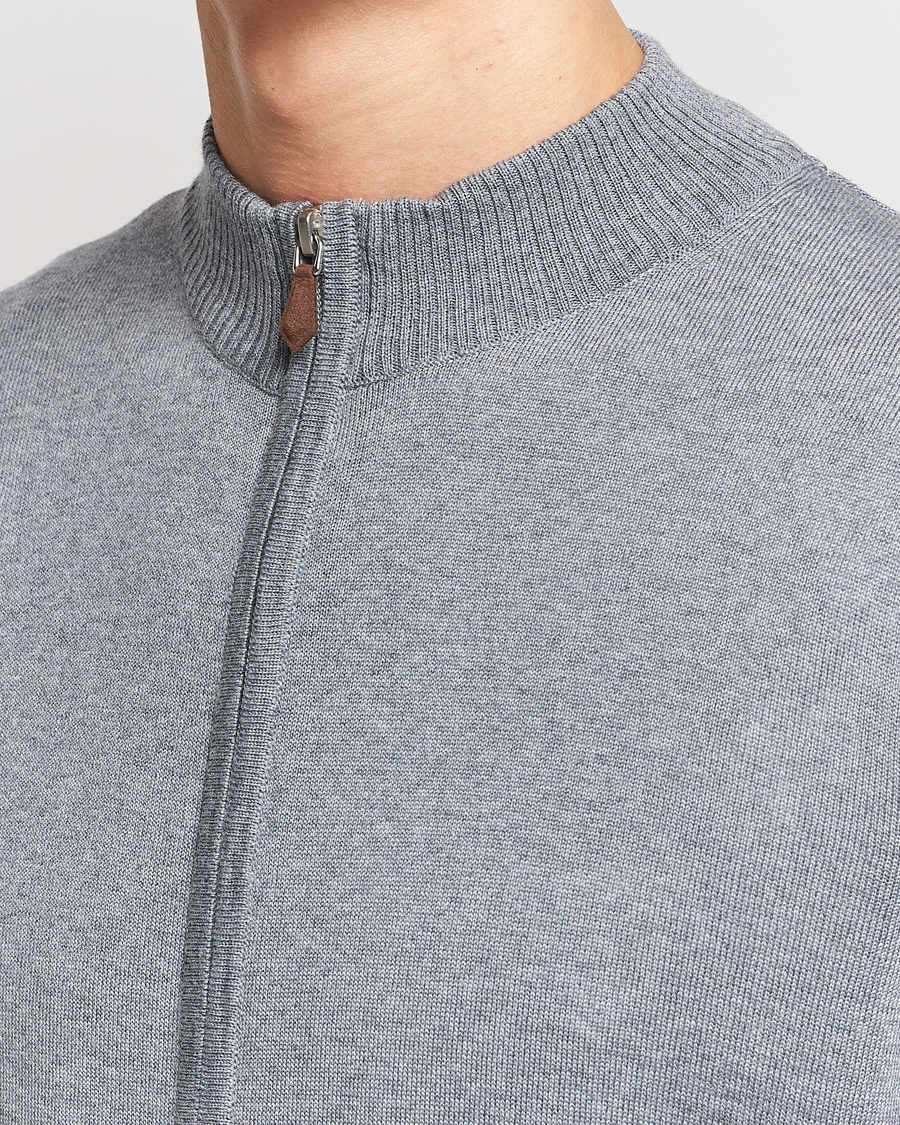 Mies | Puserot | Stenströms | Merino Full Zip Grey