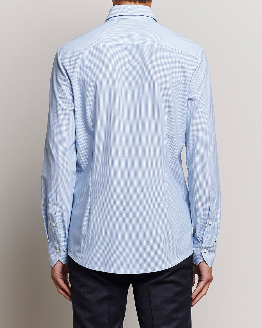 Mies | Kauluspaidat | Stenströms | Slimline 4-Way Stretch Cut Away Shirt Light Blue