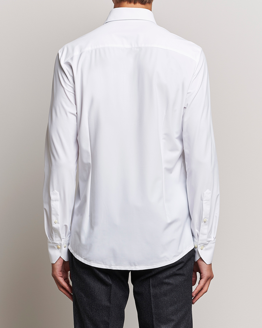 Mies | Kauluspaidat | Stenströms | Slimline Cut Away 4-Way Stretch Shirt White