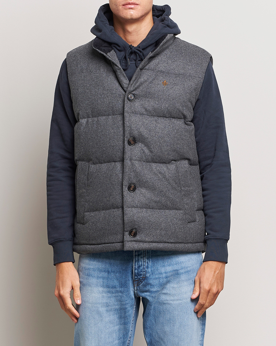 Mies |  | Morris | Alston Wool Flanell Vest Grey