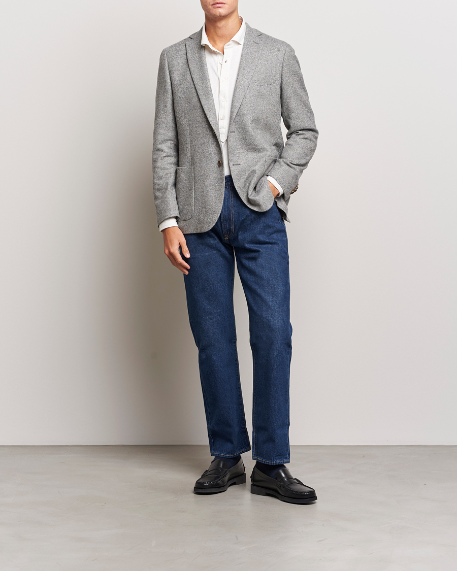 Mies | Pikkutakit | Morris | Archie Herringbone Blazer Grey