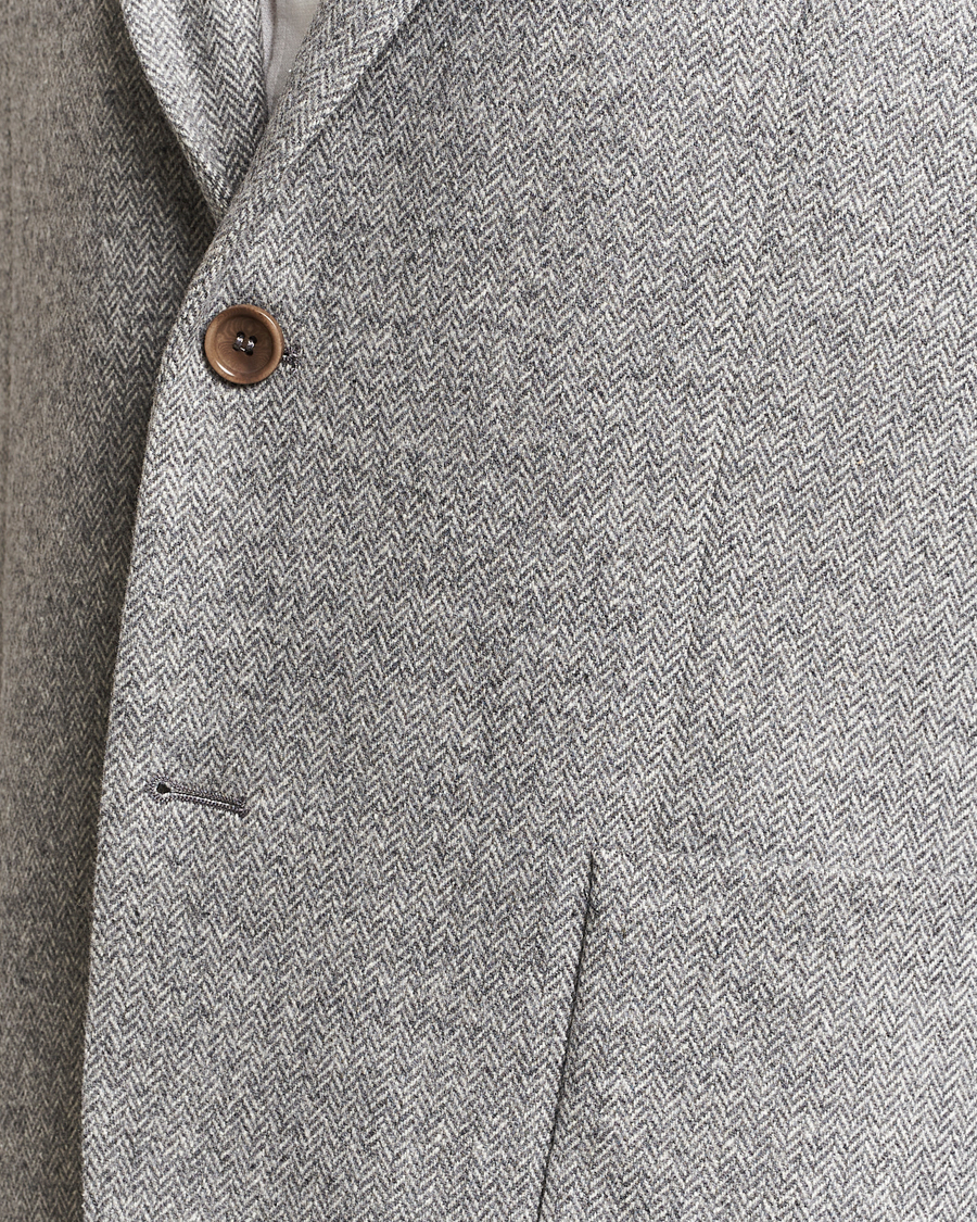 Mies | Pikkutakit | Morris | Archie Herringbone Blazer Grey