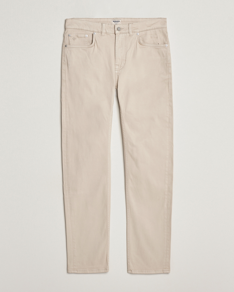 Mies | Housut | Morris | James Brushed 5-Pocket Pant Khaki