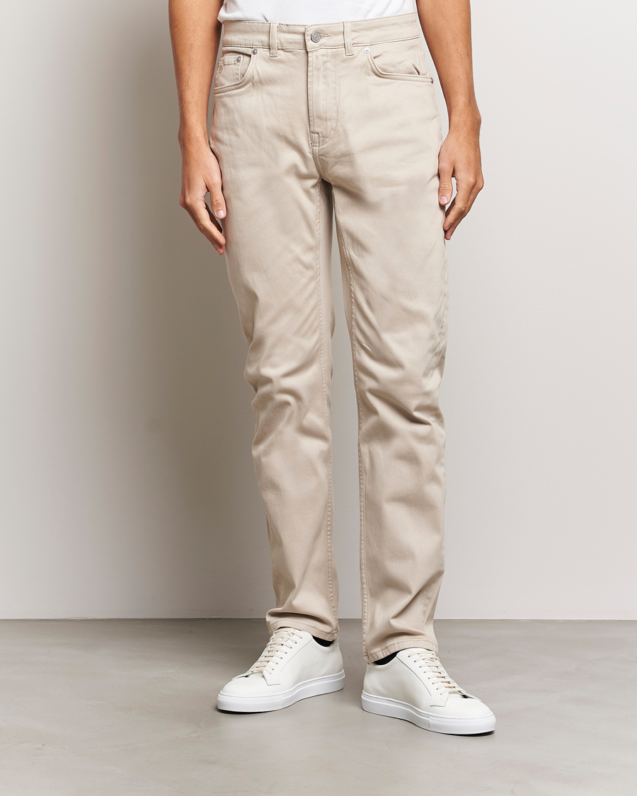 Mies | Housut | Morris | James Brushed 5-Pocket Pant Khaki