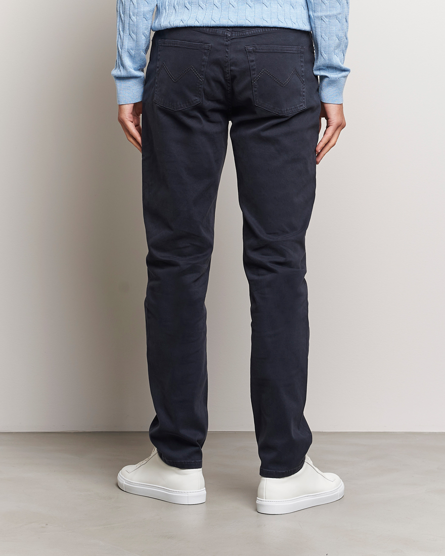 Mies | Housut | Morris | James Brushed 5-Pocket Pant Blue
