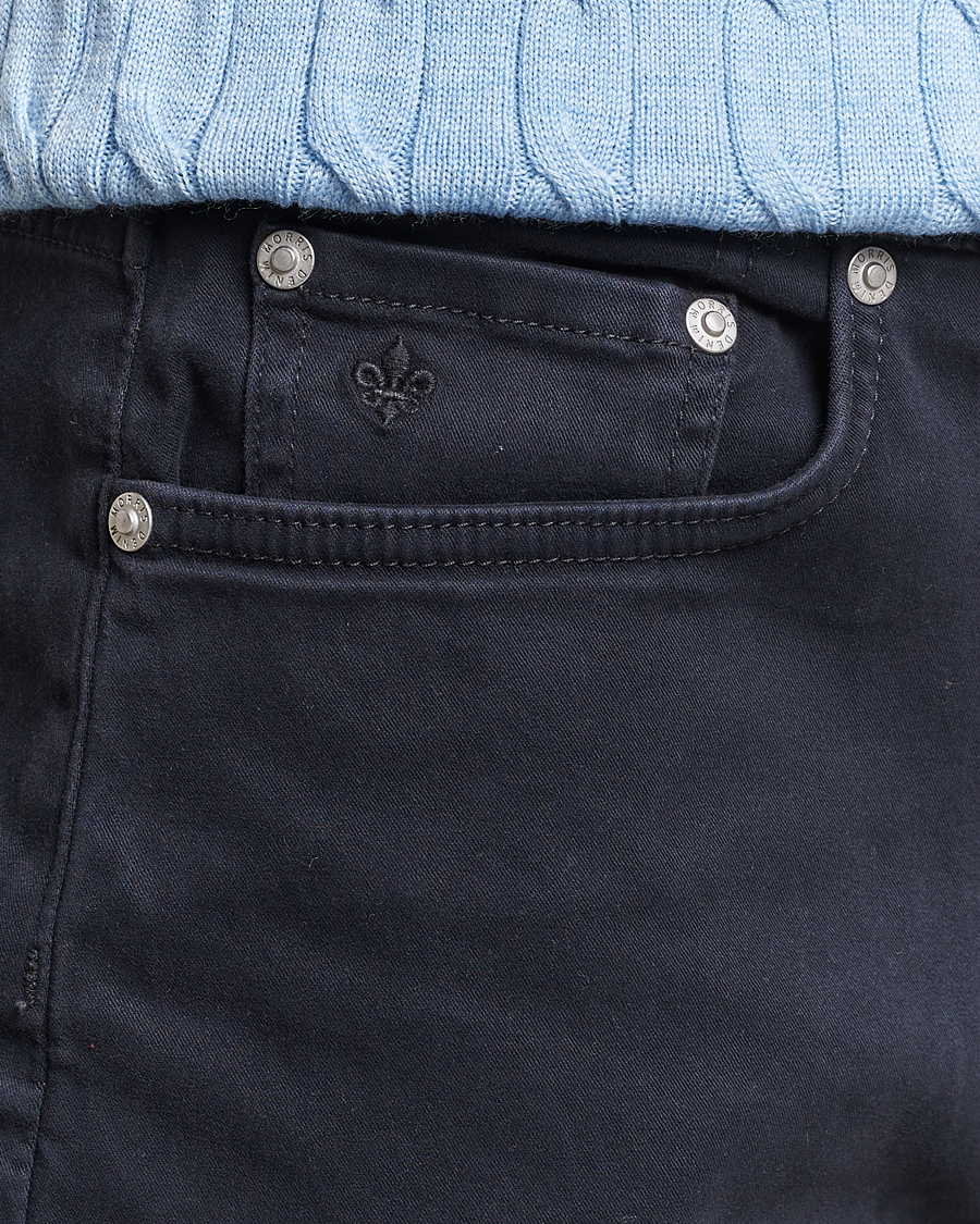 Mies | Housut | Morris | James Brushed 5-Pocket Pant Blue