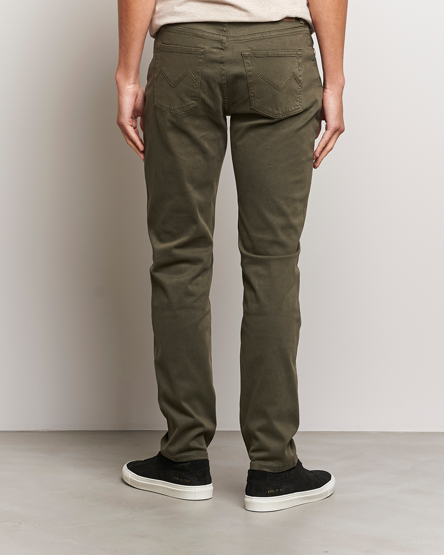Mies | Housut | Morris | James Brushed 5-Pocket Pant Olive