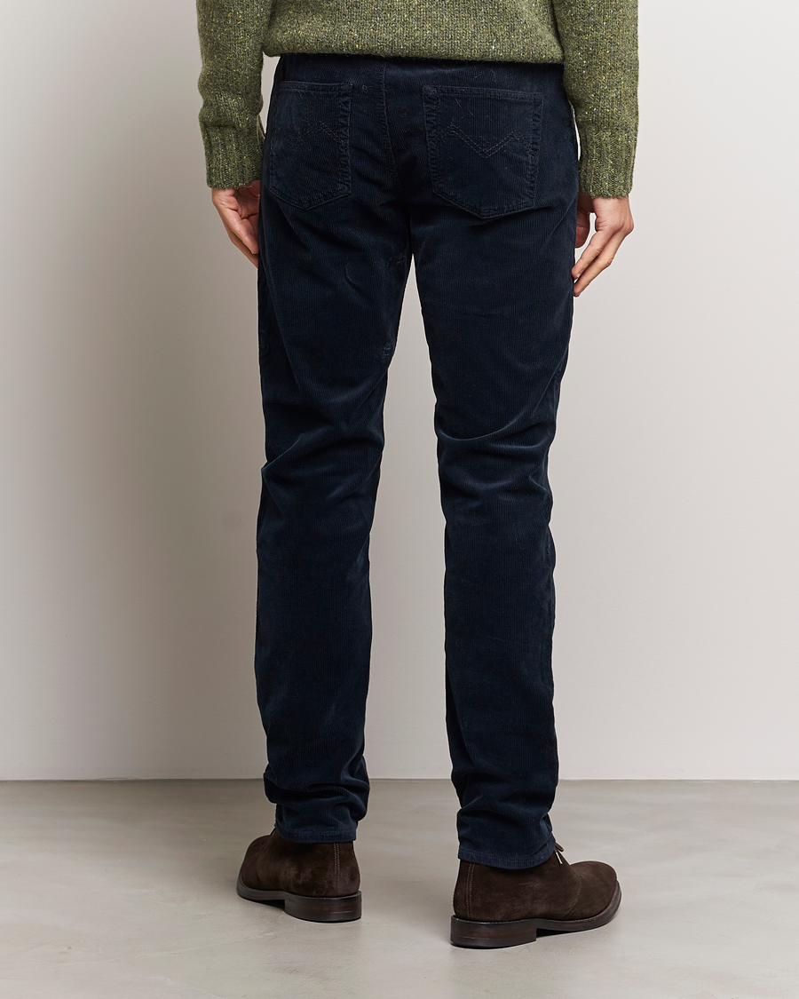 Mies | Housut | Morris | James Corduroy 5-Pocket Pant Navy