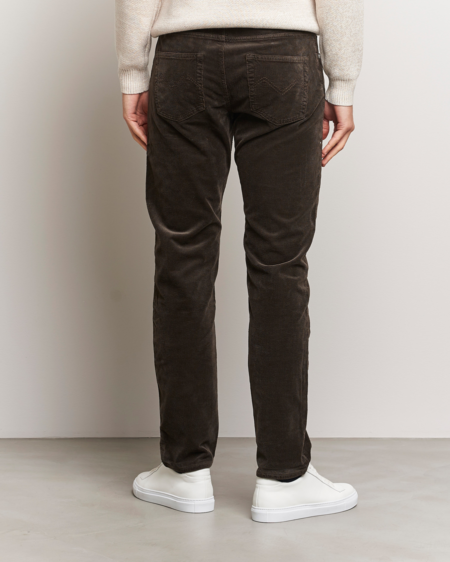 Mies | Housut | Morris | James Corduroy 5-Pocket Pant Dark Brown