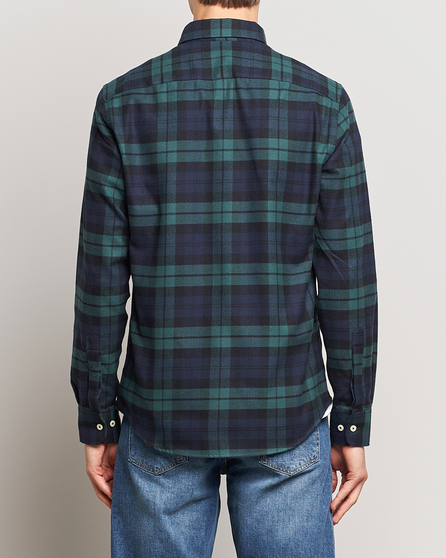 Mies | Kauluspaidat | Morris | Brushed Tartan Shirt Navy