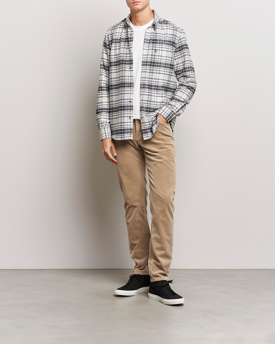 Mies | Kauluspaidat | Morris | Flanell Big Check Shirt Grey