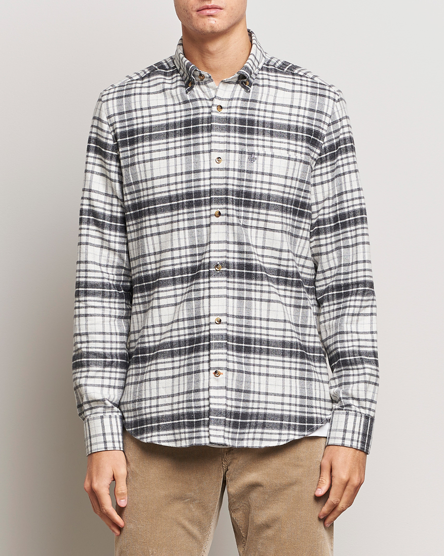 Mies | Kauluspaidat | Morris | Flanell Big Check Shirt Grey