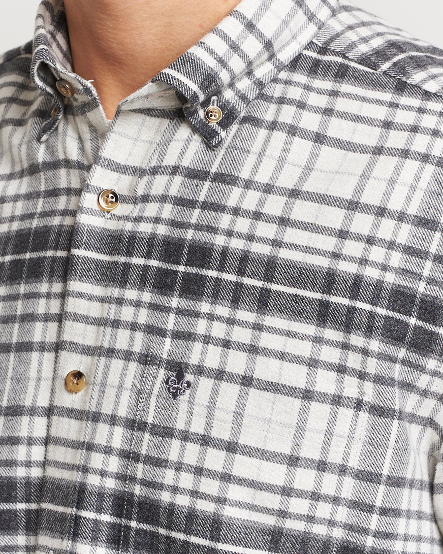Mies | Kauluspaidat | Morris | Flanell Big Check Shirt Grey