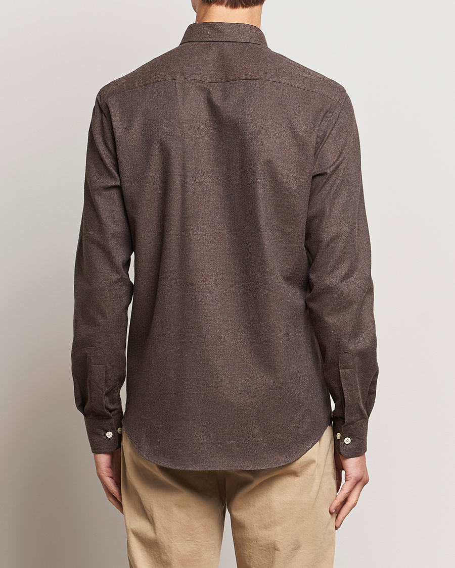 Mies | Kauluspaidat | Morris | Watts Flanell Shirt Brown