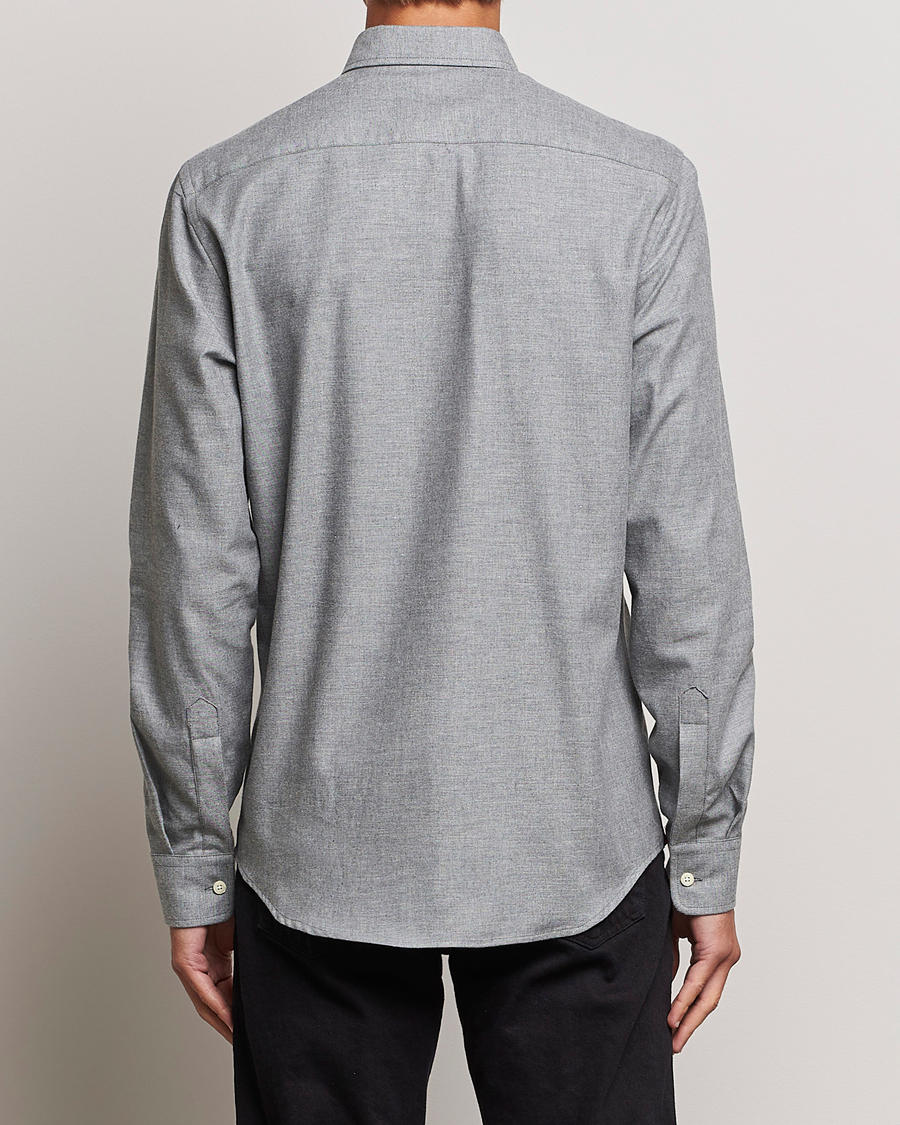 Mies | Kauluspaidat | Morris | Watts Flanell Shirt Light Grey