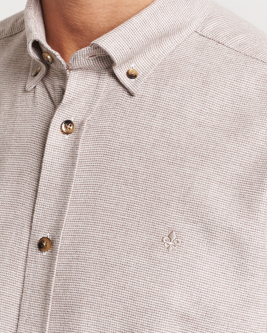 Mies | Kauluspaidat | Morris | Flanell Check Shirt Khaki