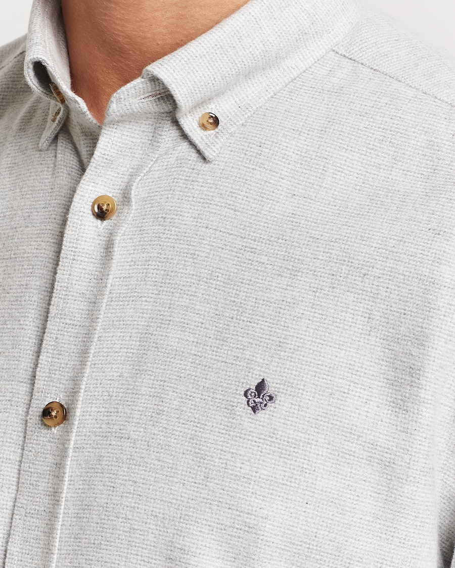 Mies | Kauluspaidat | Morris | Flanell Check Shirt Grey