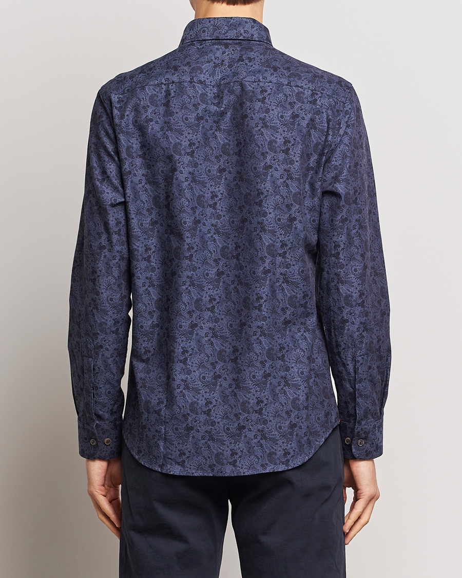 Mies | Kauluspaidat | Morris | Printed Flower Shirt Navy