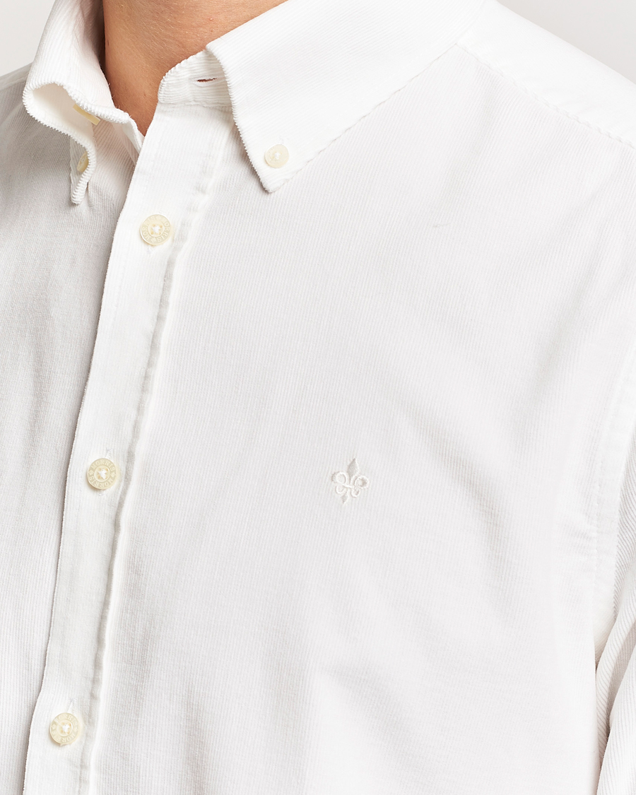 Mies | Kauluspaidat | Morris | Douglas Corduroy Shirt Off White