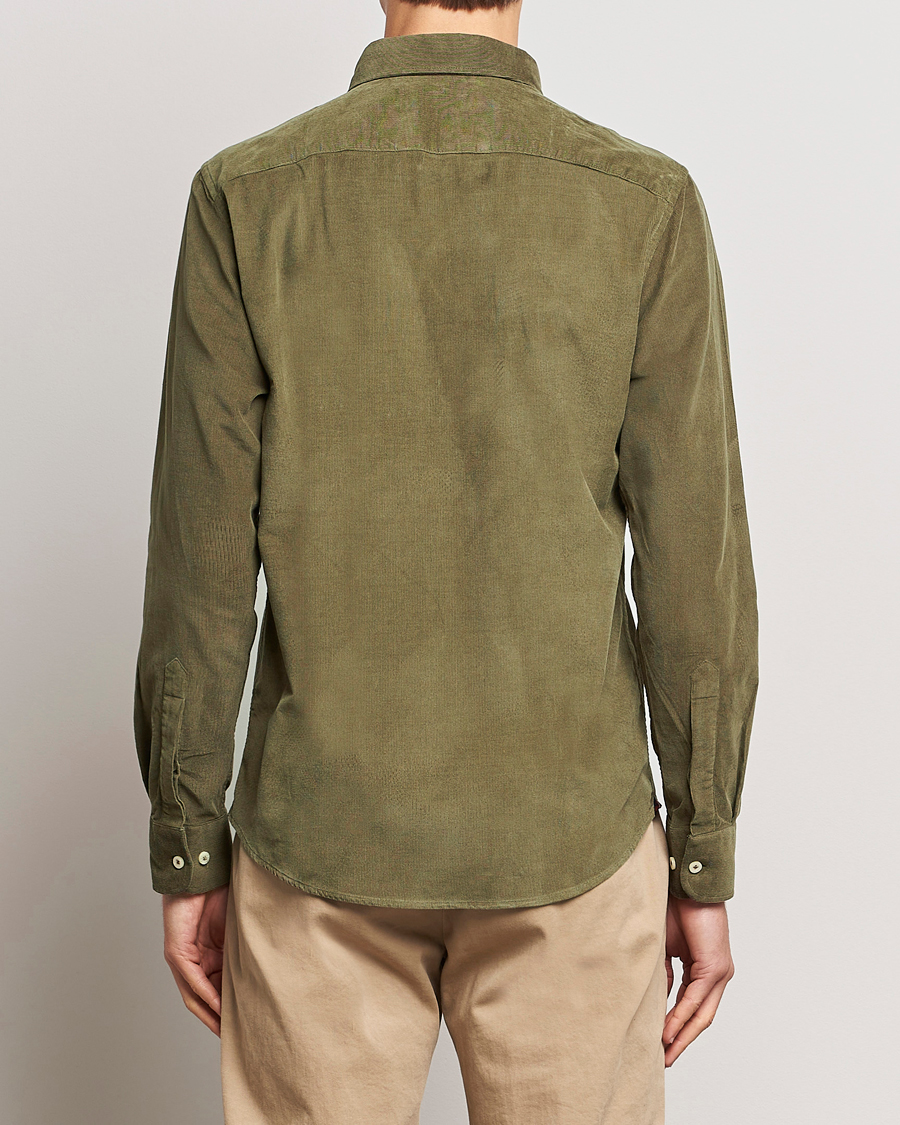 Mies | Kauluspaidat | Morris | Douglas Corduroy Shirt Olive