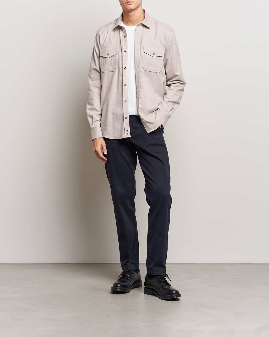 Mies | Kauluspaidat | Morris | Weights Flanell Shirt Khaki