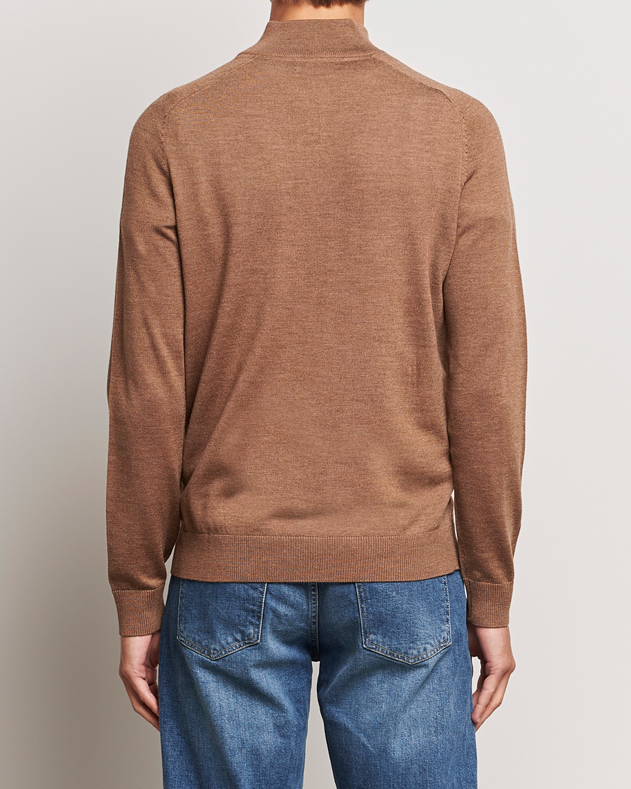 Mies | Puserot | Morris | John Merino Half Zip Camel