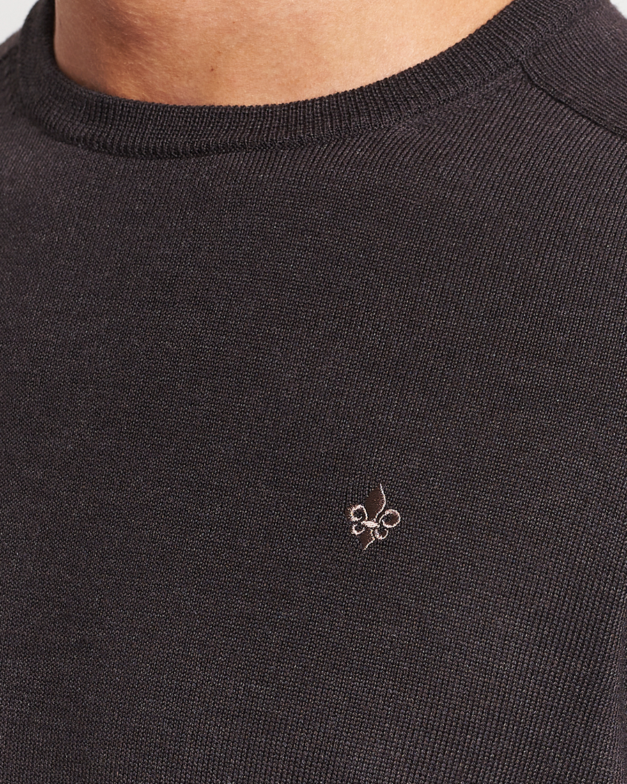 Mies | Puserot | Morris | Merino Crew Neck Pullover Brown