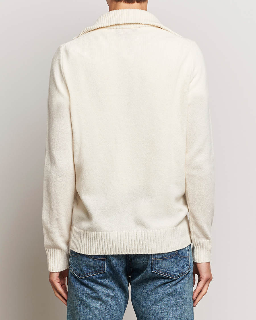 Mies | Puserot | Morris | Newton Half Zip Off White
