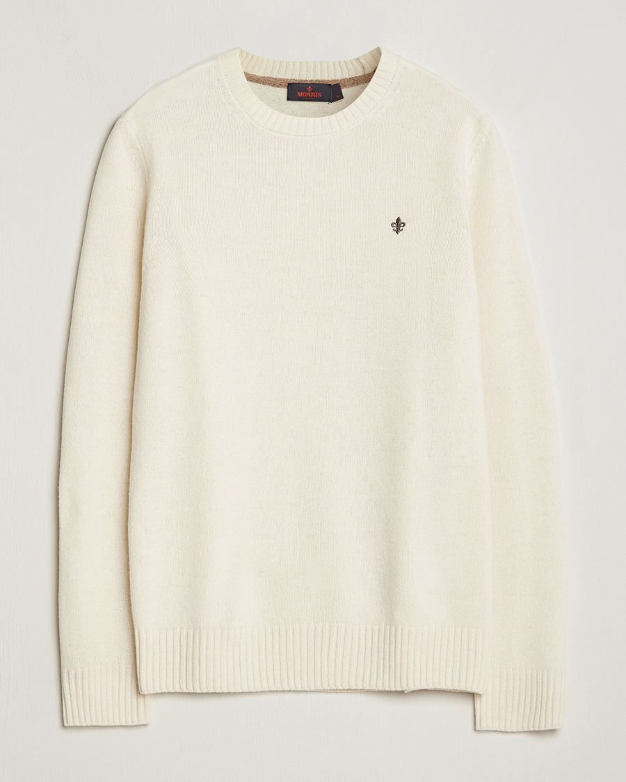 Mies | Puserot | Morris | Newton Crew Neck Off White