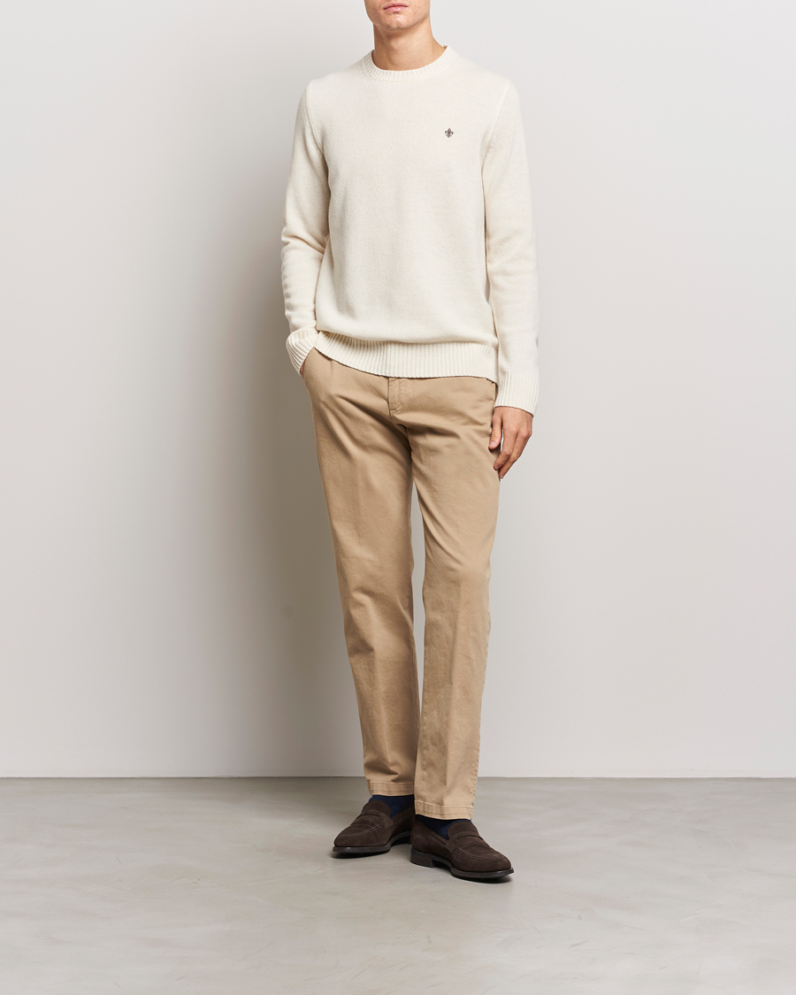 Mies | Puserot | Morris | Newton Crew Neck Off White