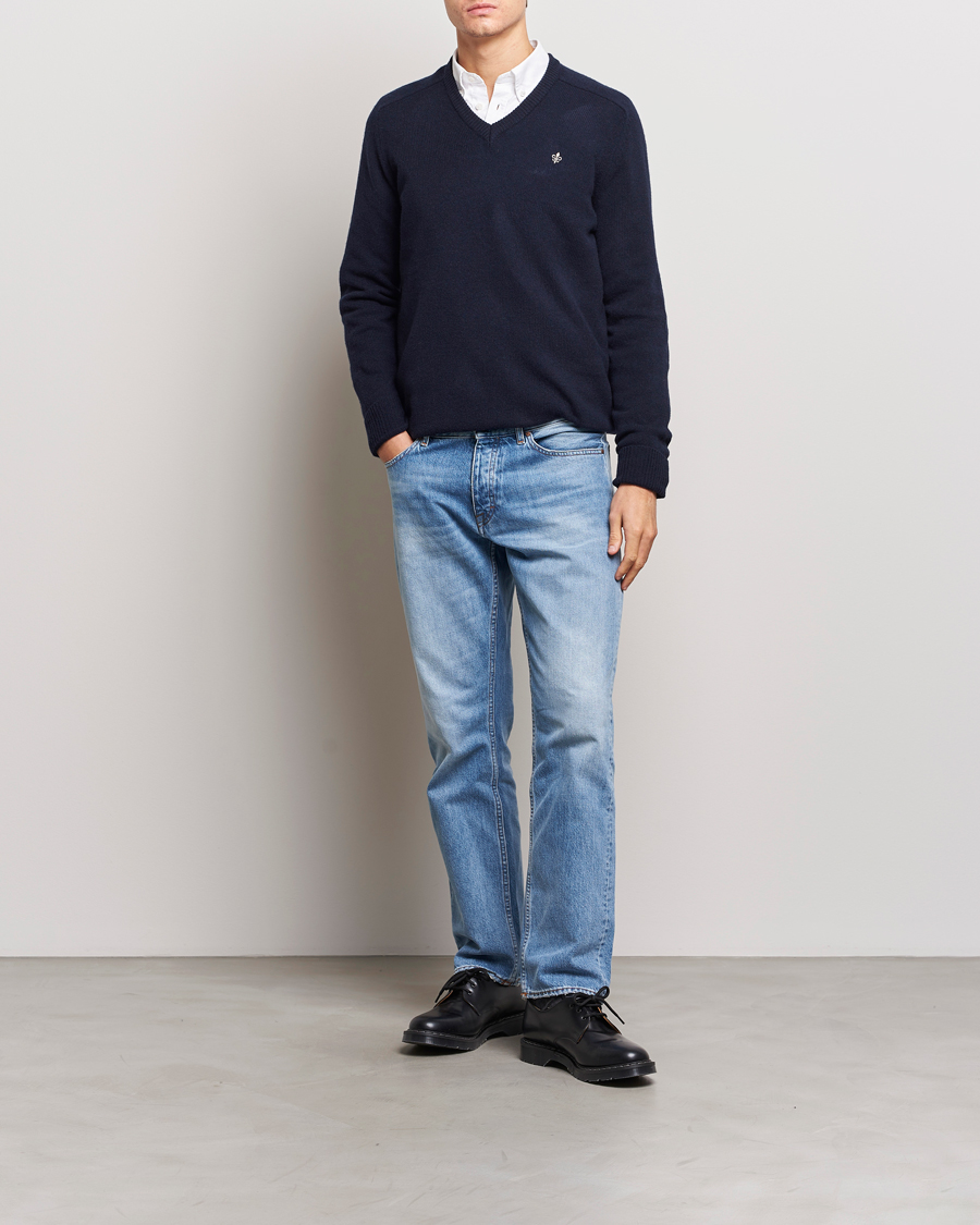 Mies | Puserot | Morris | Newton V-neck Navy