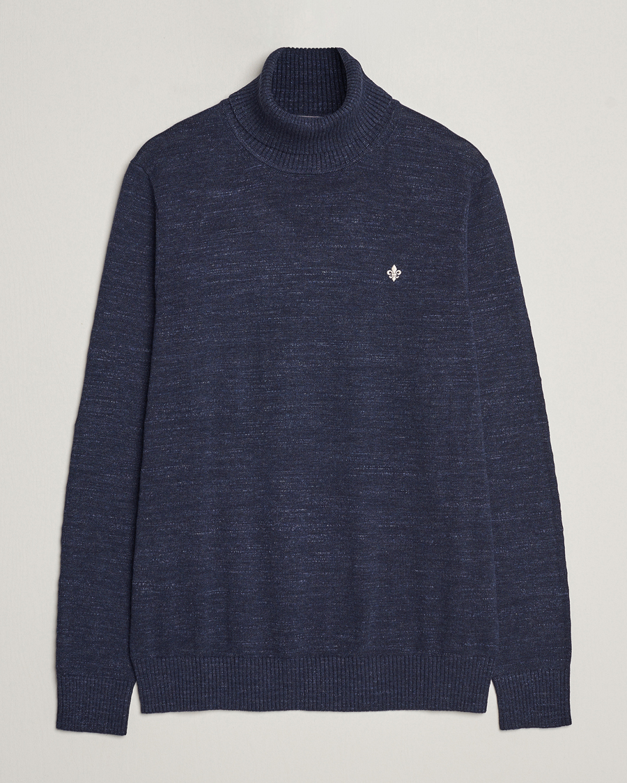 Mies | Puserot | Morris | Randal Heavy Cotton Rollneck Navy