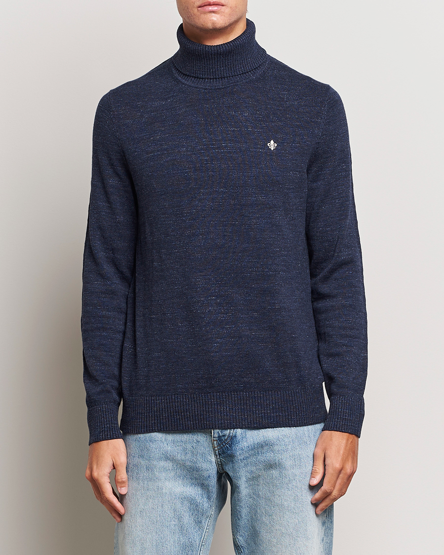Mies | Puserot | Morris | Randal Heavy Cotton Rollneck Navy