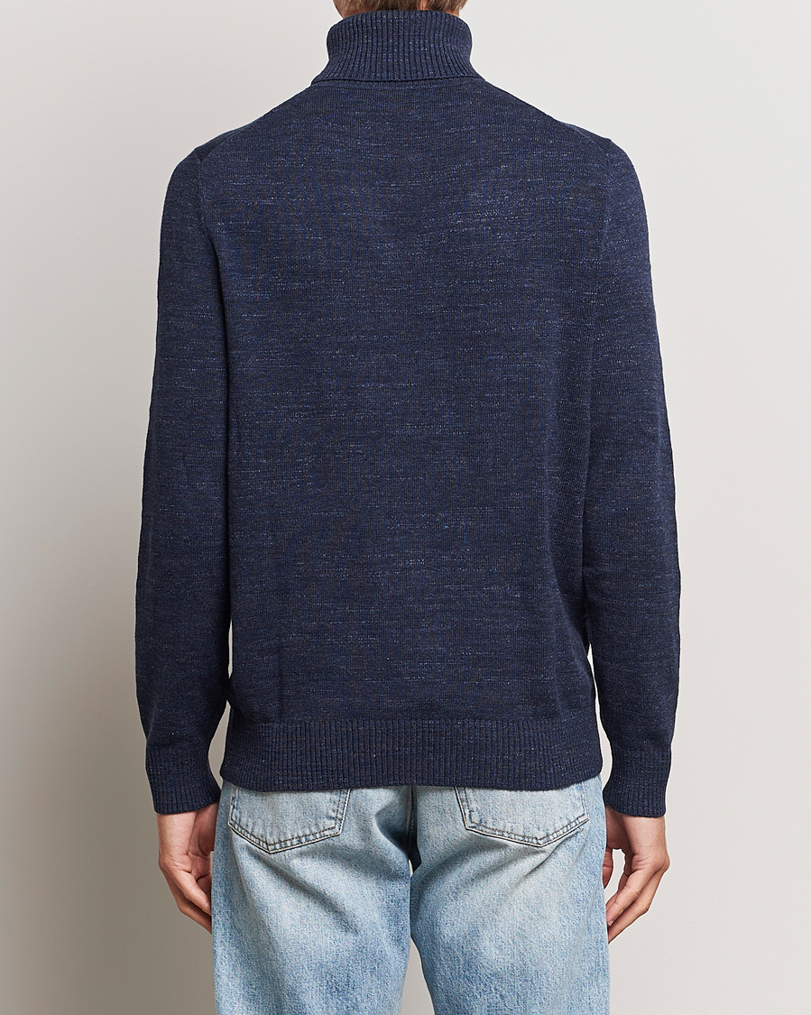 Mies | Puserot | Morris | Randal Heavy Cotton Rollneck Navy