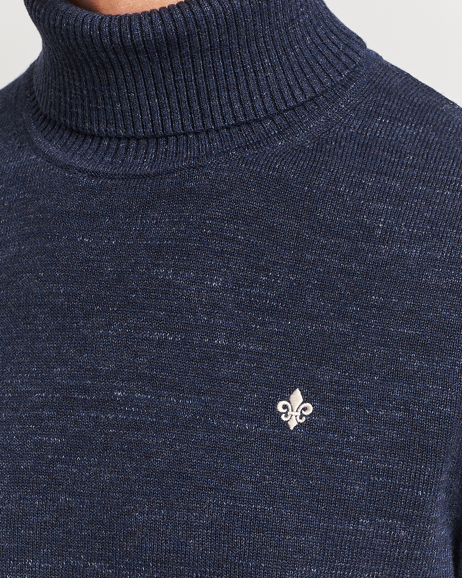 Mies | Puserot | Morris | Randal Heavy Cotton Rollneck Navy
