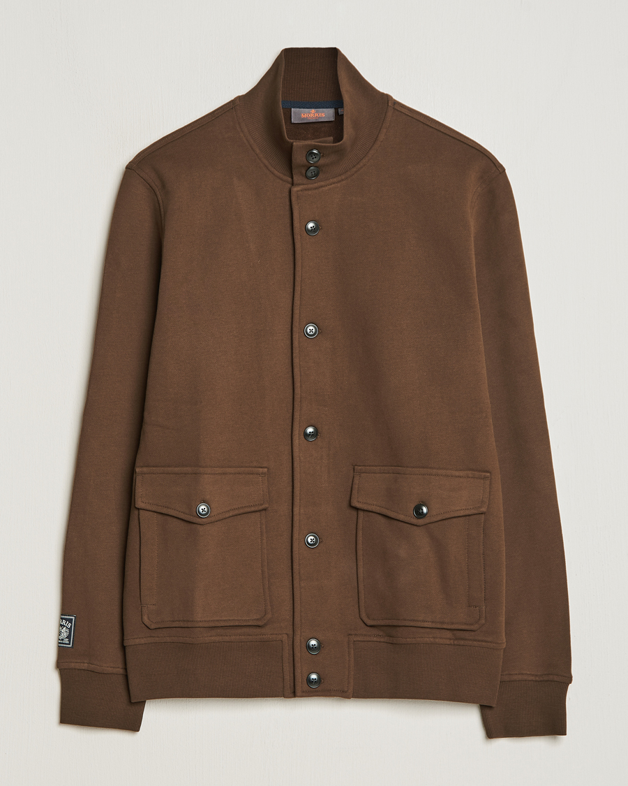 Mies | Puserot | Morris | Corwell Sweatshirt Cardigan Brown