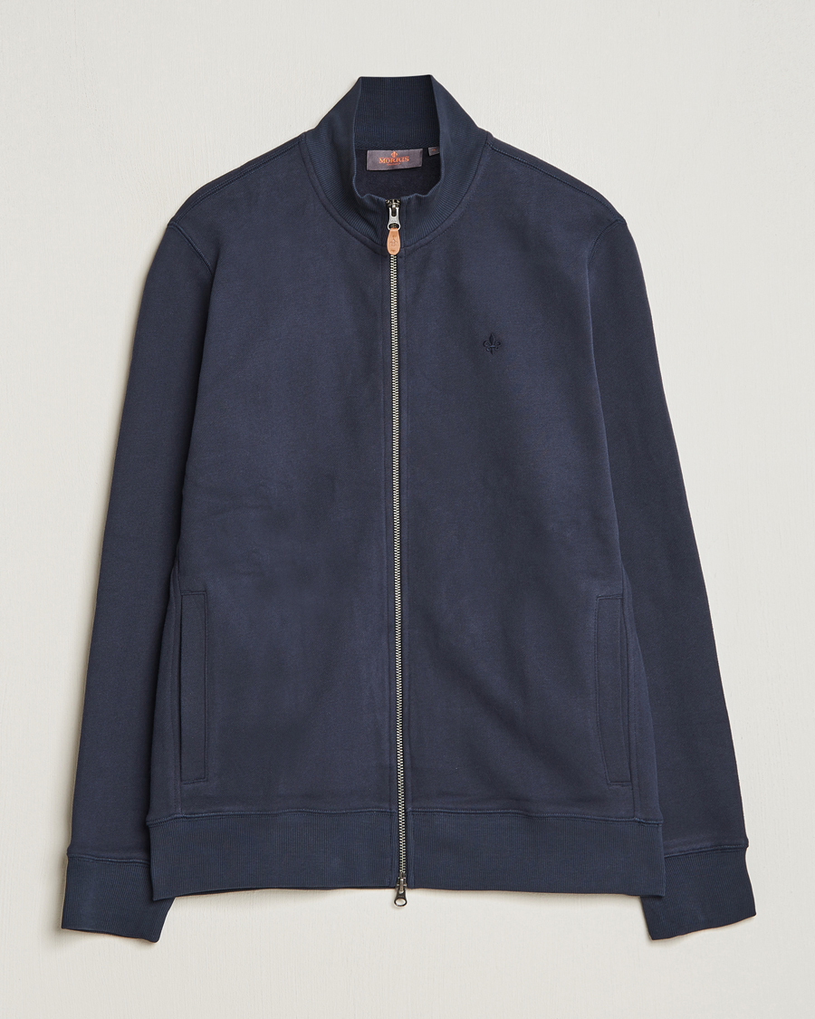 Mies | Puserot | Morris | Warren Sweat Zip Cardigan Old Blue