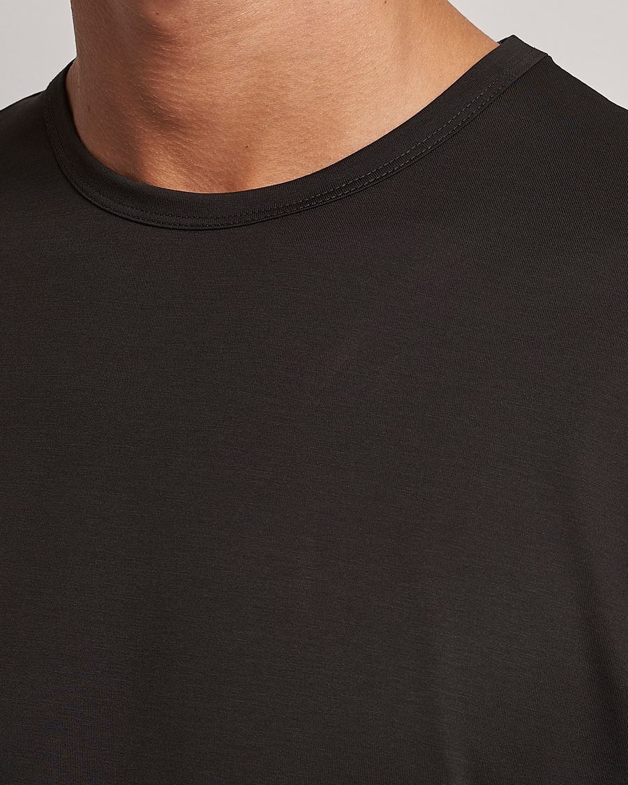 Mies | T-paidat | Sunspel | Crew Neck Cotton Tee Coffee