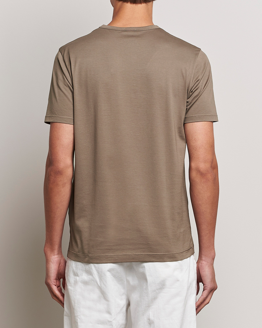 Mies | T-paidat | Sunspel | Crew Neck Q82 Cotton T-Shirt Cedar