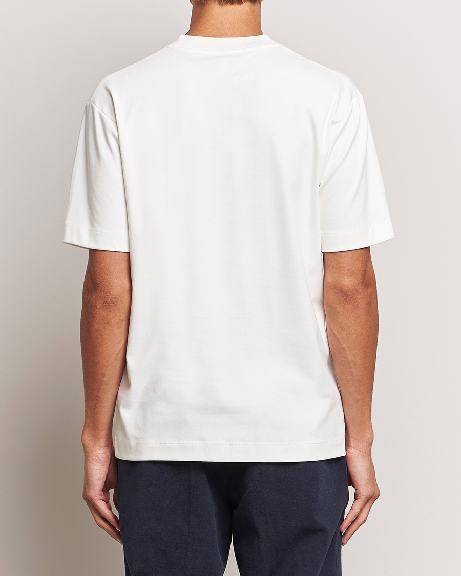 Mies | T-paidat | Sunspel | Heavyweight Mock Neck T-Shirt Ecru