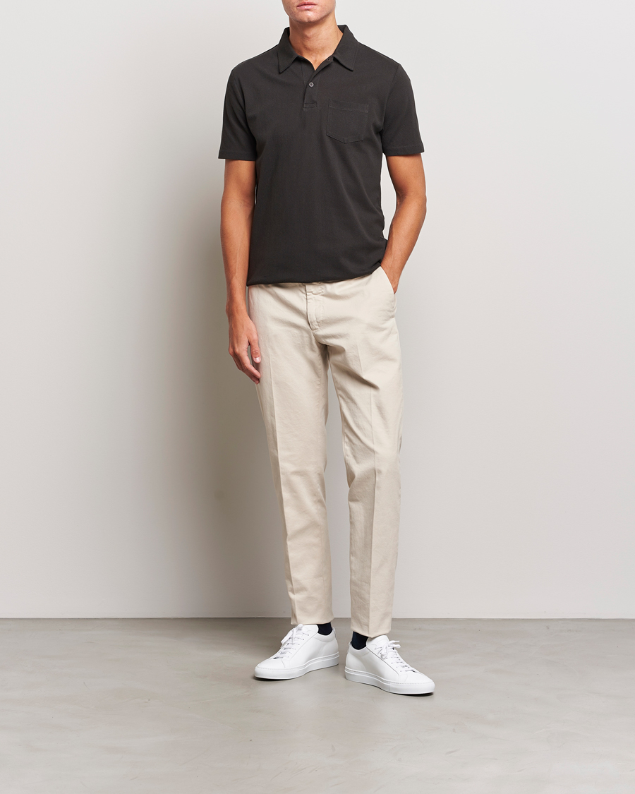 Mies | Pikeet | Sunspel | Riviera Polo Shirt Coffe