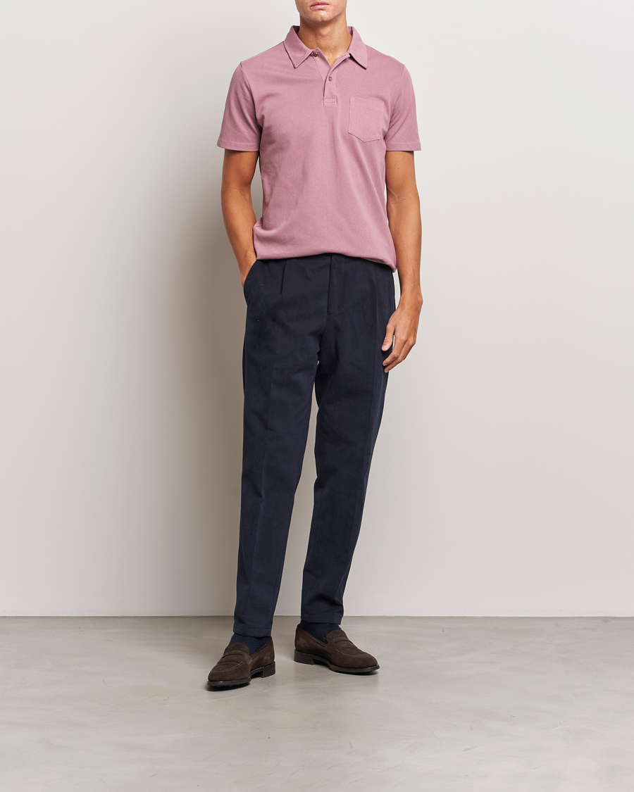 Mies | Pikeet | Sunspel | Riviera Polo Shirt Vintage Pink