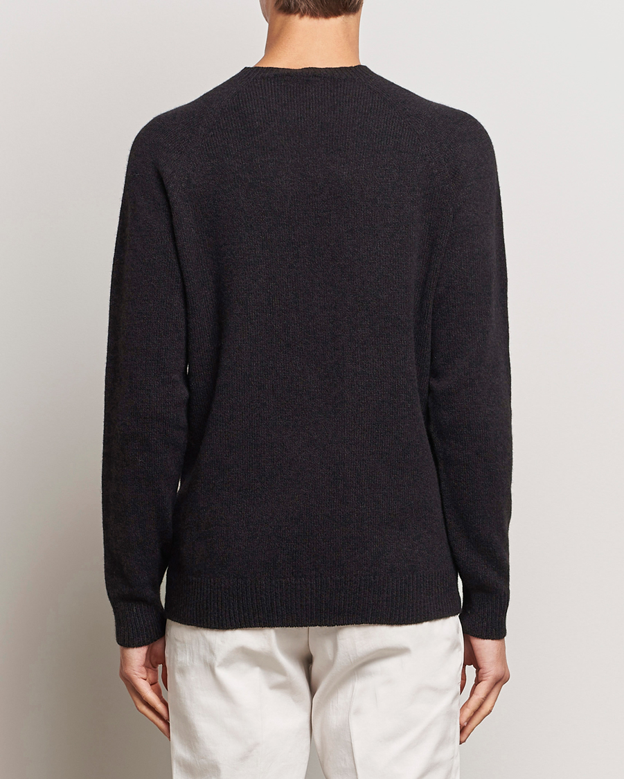 Mies | Puserot | Sunspel | Lambswool Crewneck Coffee Twist