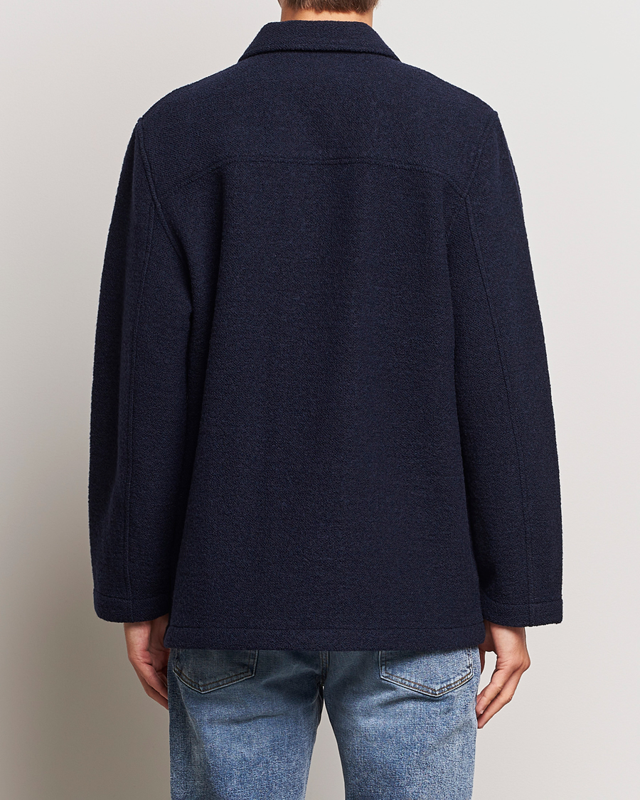 Mies | Takit | Sunspel | Double Faced Chore Jacket Navy