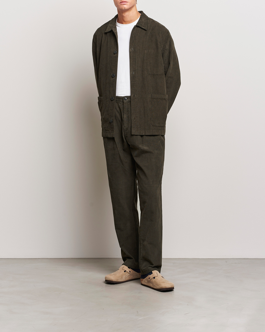 Mies | Pikkutakit | Sunspel | Cord Twin Pocket Jacket Coffee