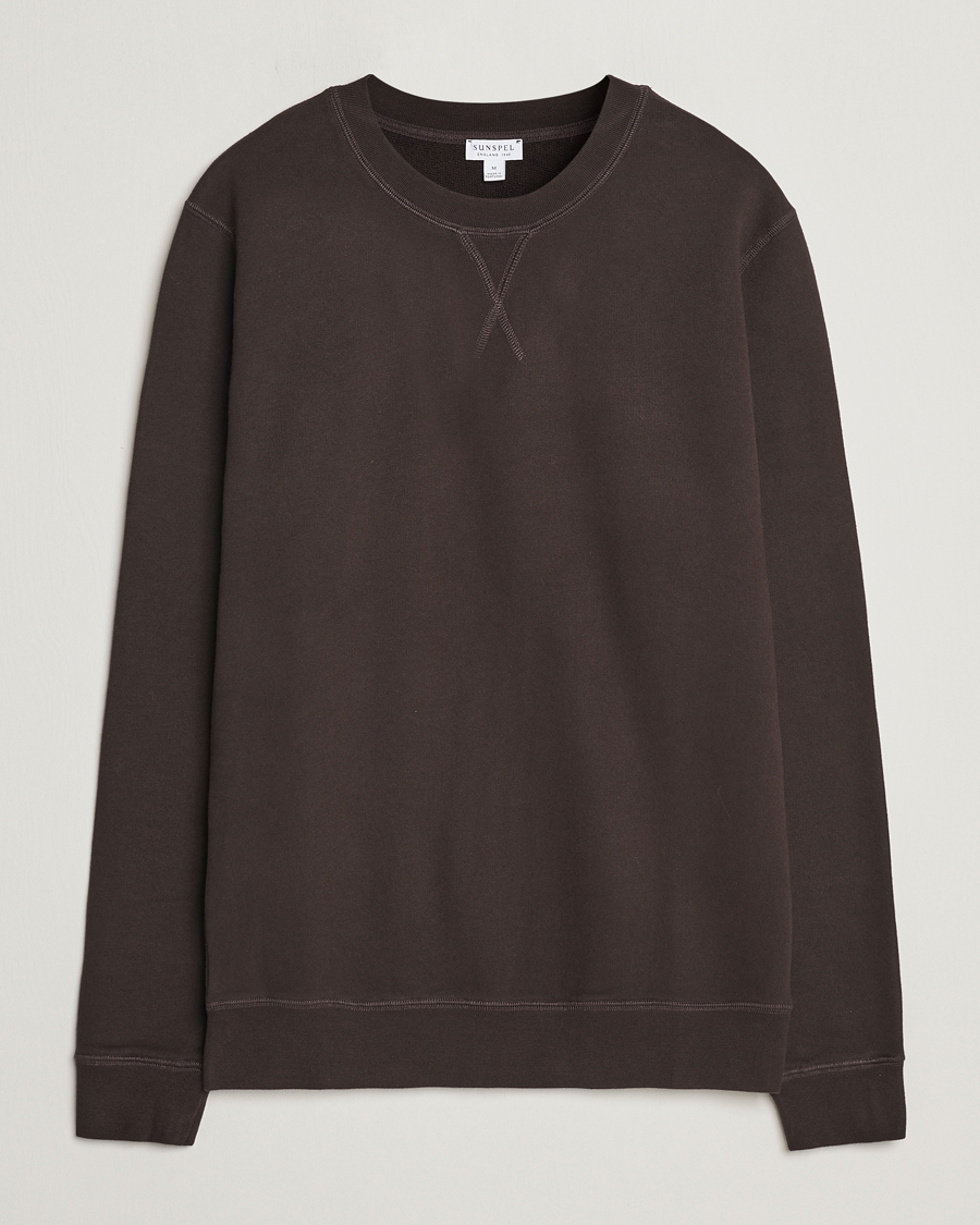 Mies | Puserot | Sunspel | Loopback Sweatshirt Coffee