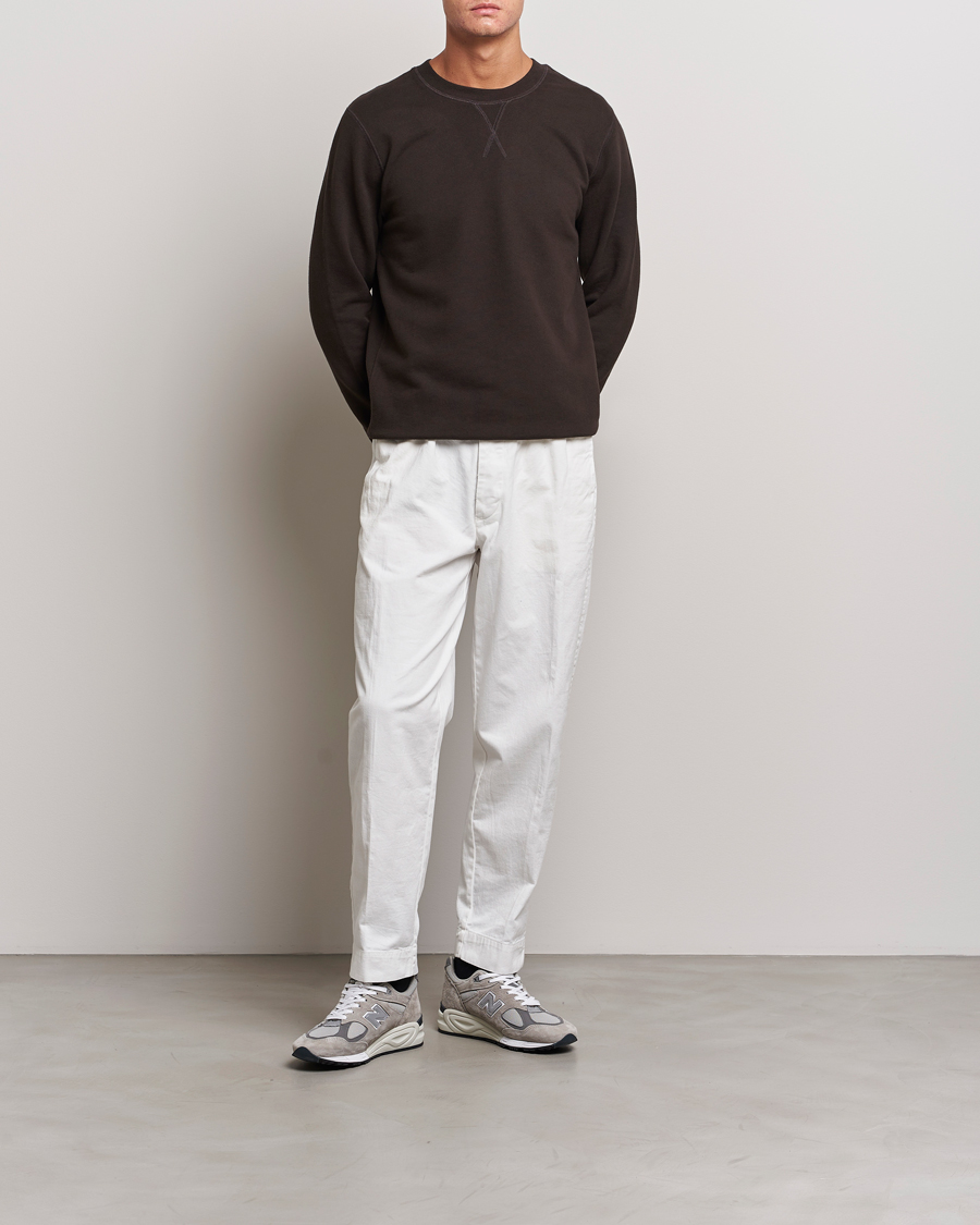 Mies | Puserot | Sunspel | Loopback Sweatshirt Coffee